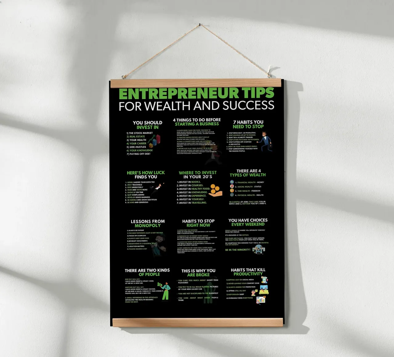 Suggerimenti per il successo imprenditoriale poster da Delaplane