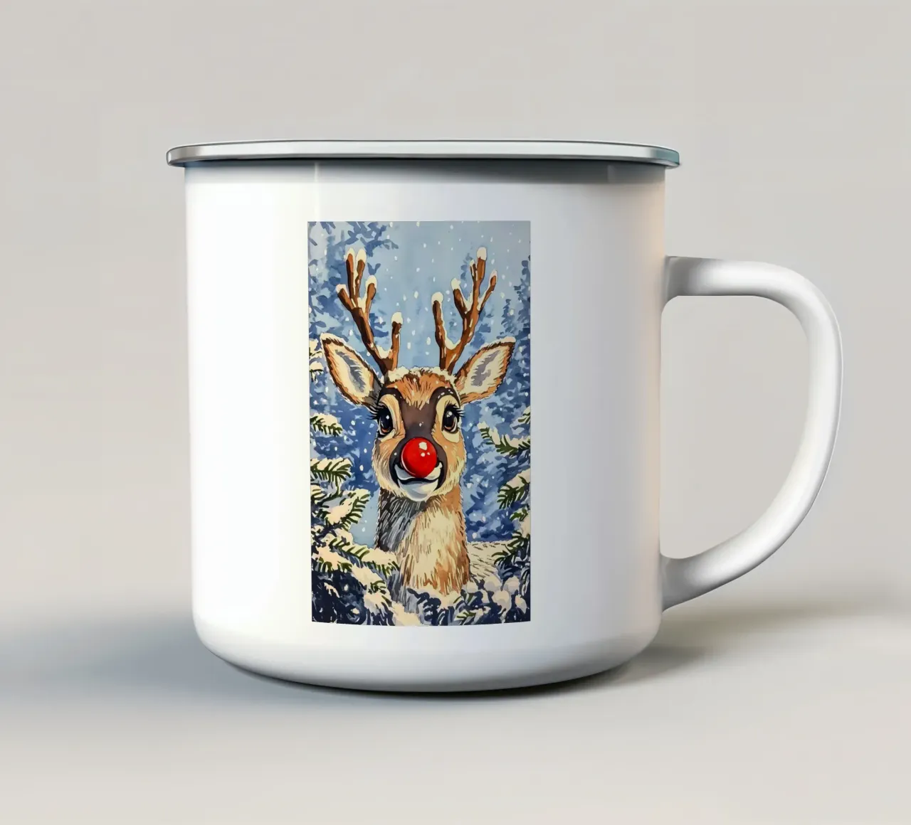 Poster minimalista 212 tazza in smalto da Kadynce