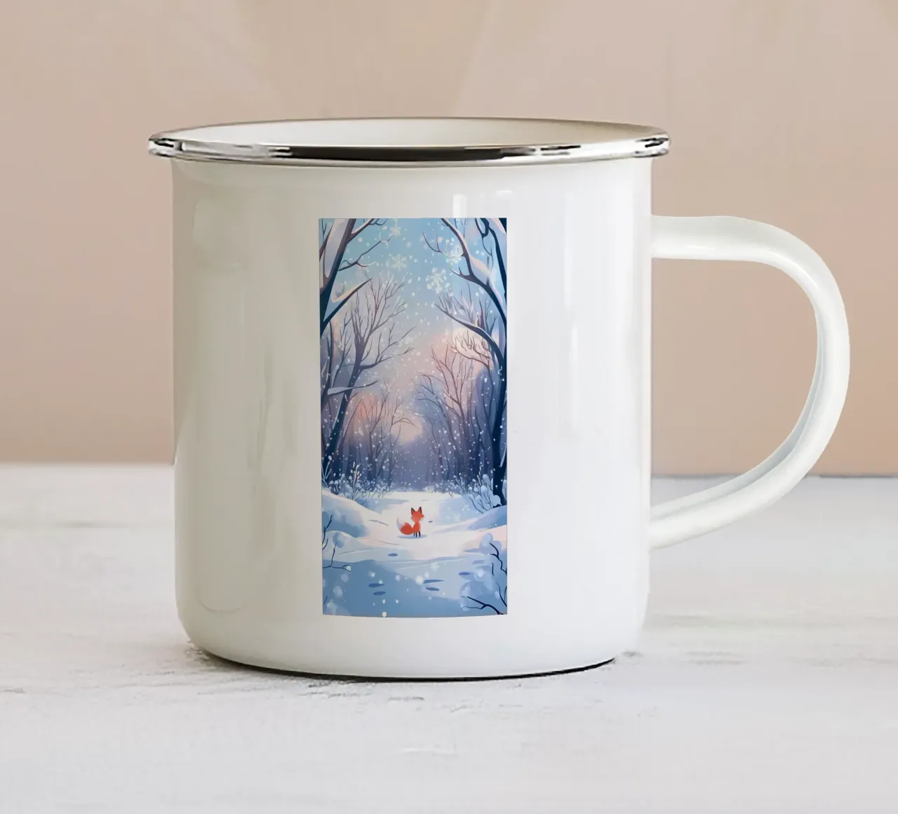 Poster minimalista 213 tazza in smalto da Kadynce