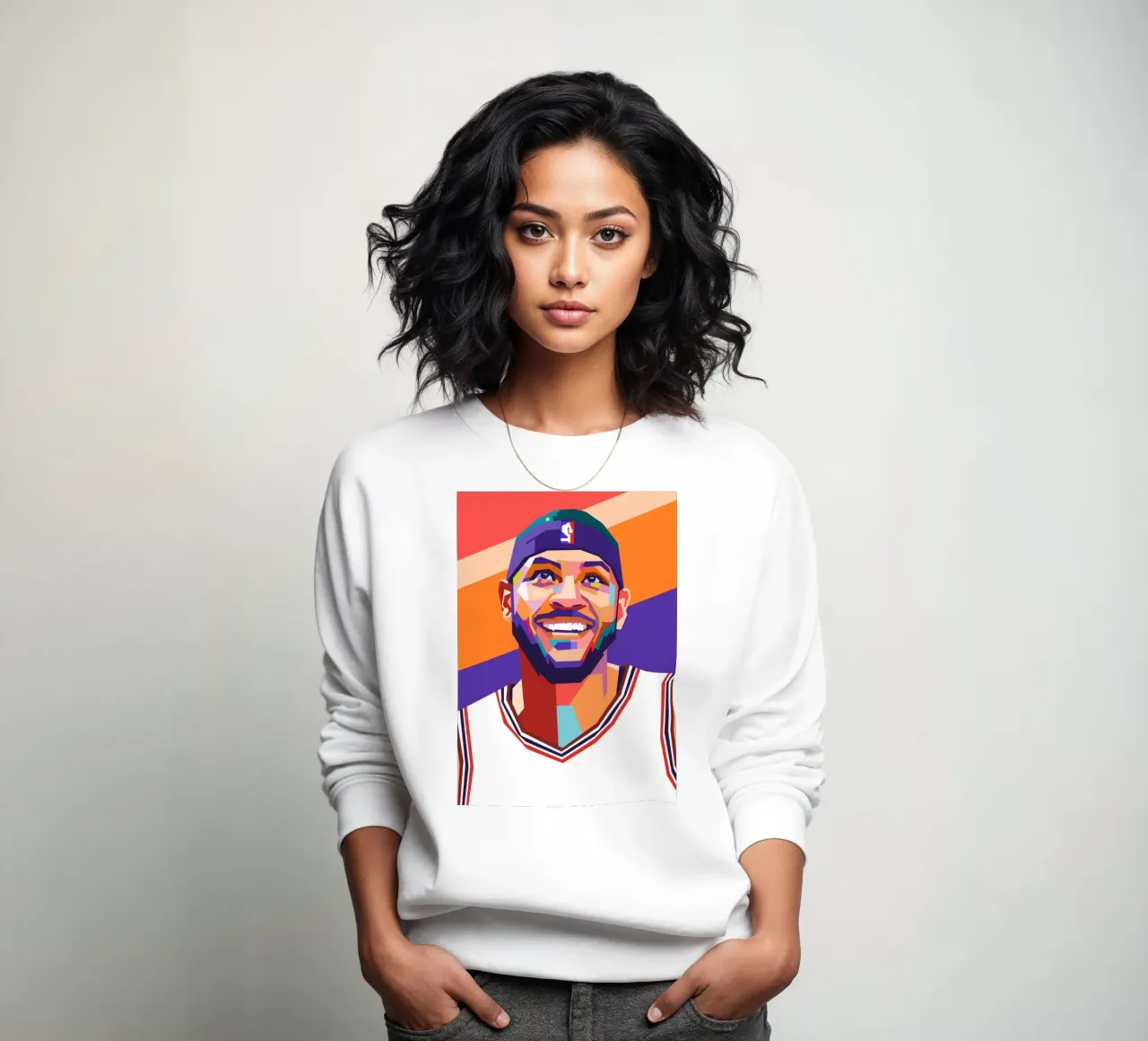 Carmelo Anthony sullo stile artistico di WPAP felpa da Hantamrata