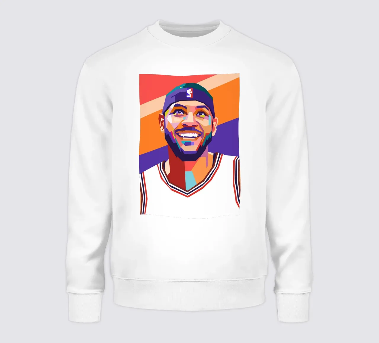 Carmelo Anthony sullo stile artistico di WPAP felpa da Hantamrata