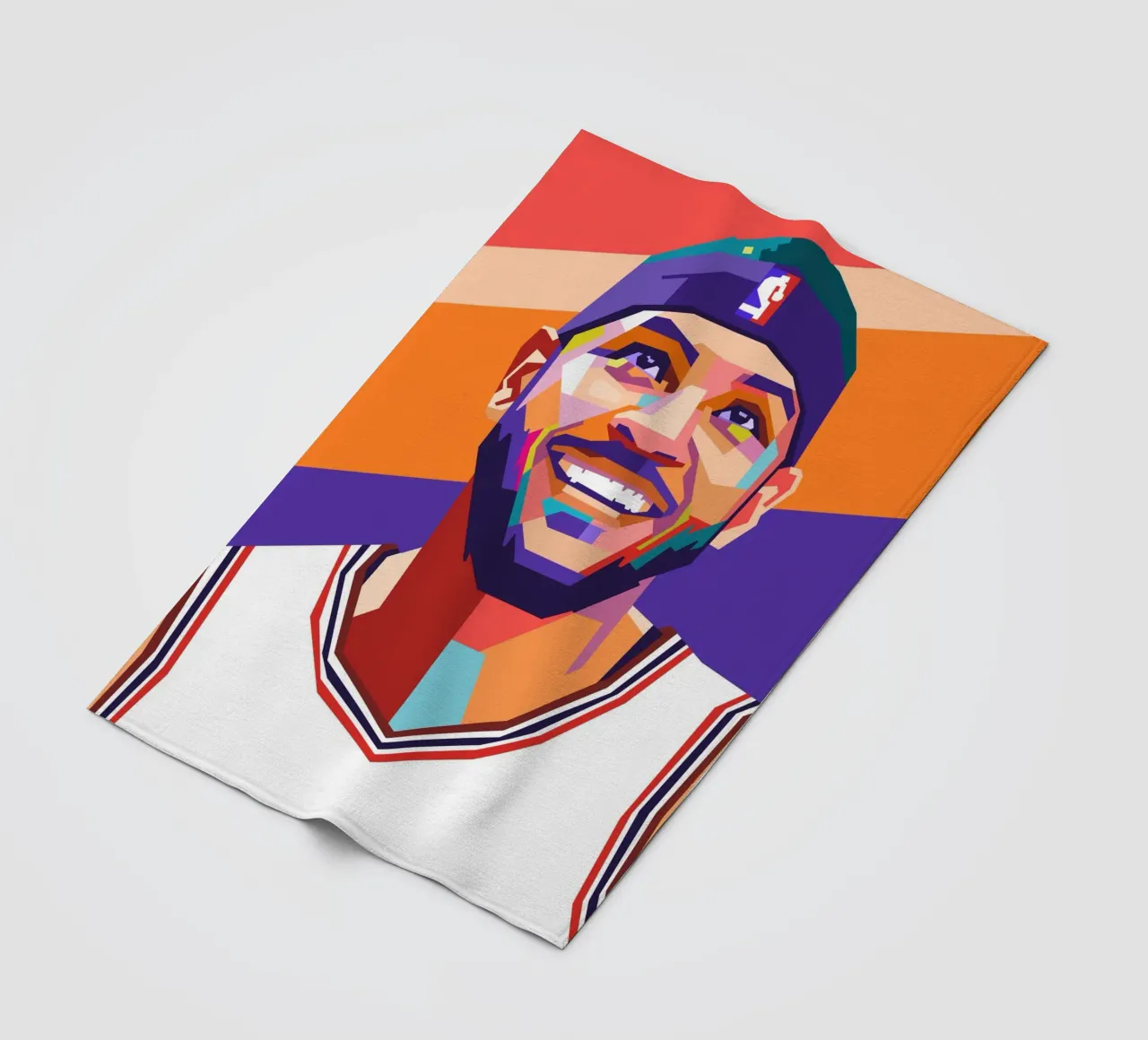Carmelo Anthony sullo stile artistico di WPAP coperta in pile da Hantamrata