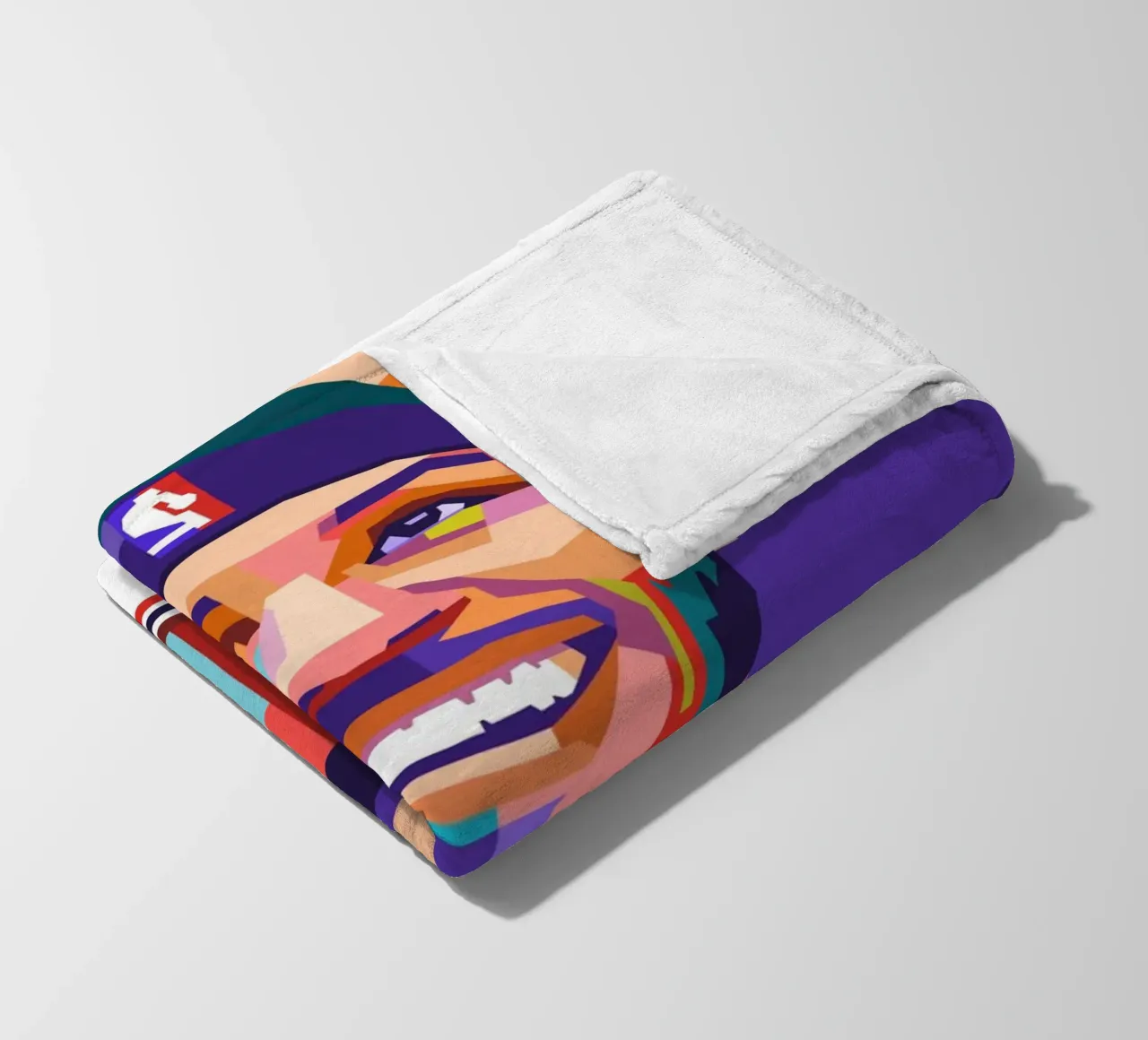 Carmelo Anthony sullo stile artistico di WPAP coperta in pile da Hantamrata
