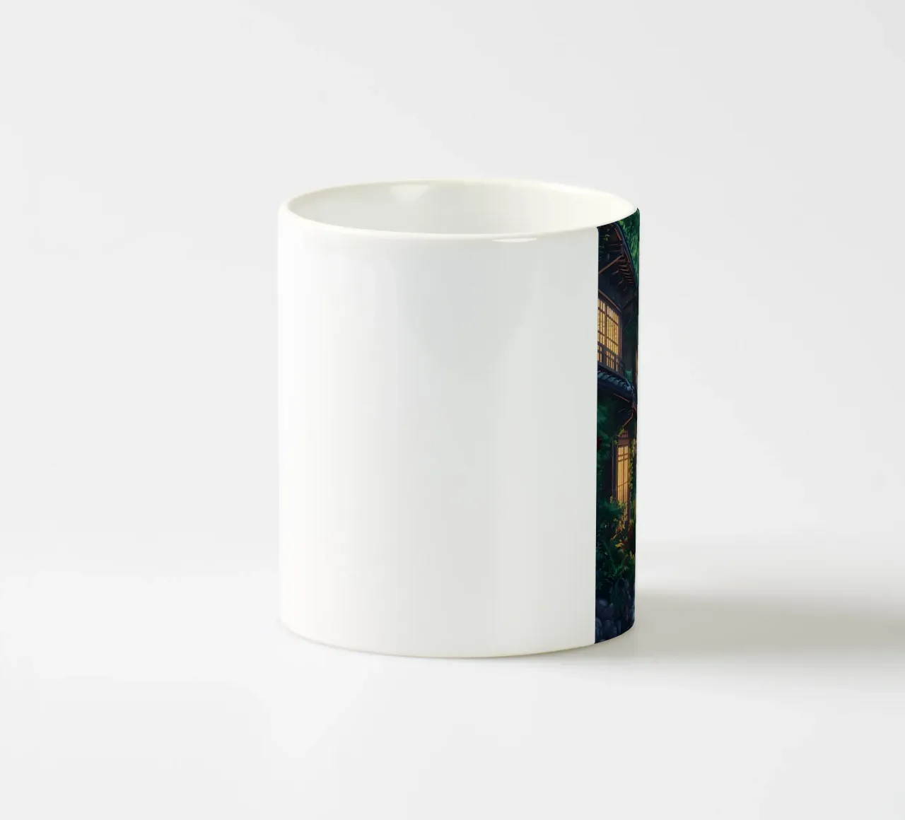 Strada verde in Giappone tazza in ceramica da Ginnery