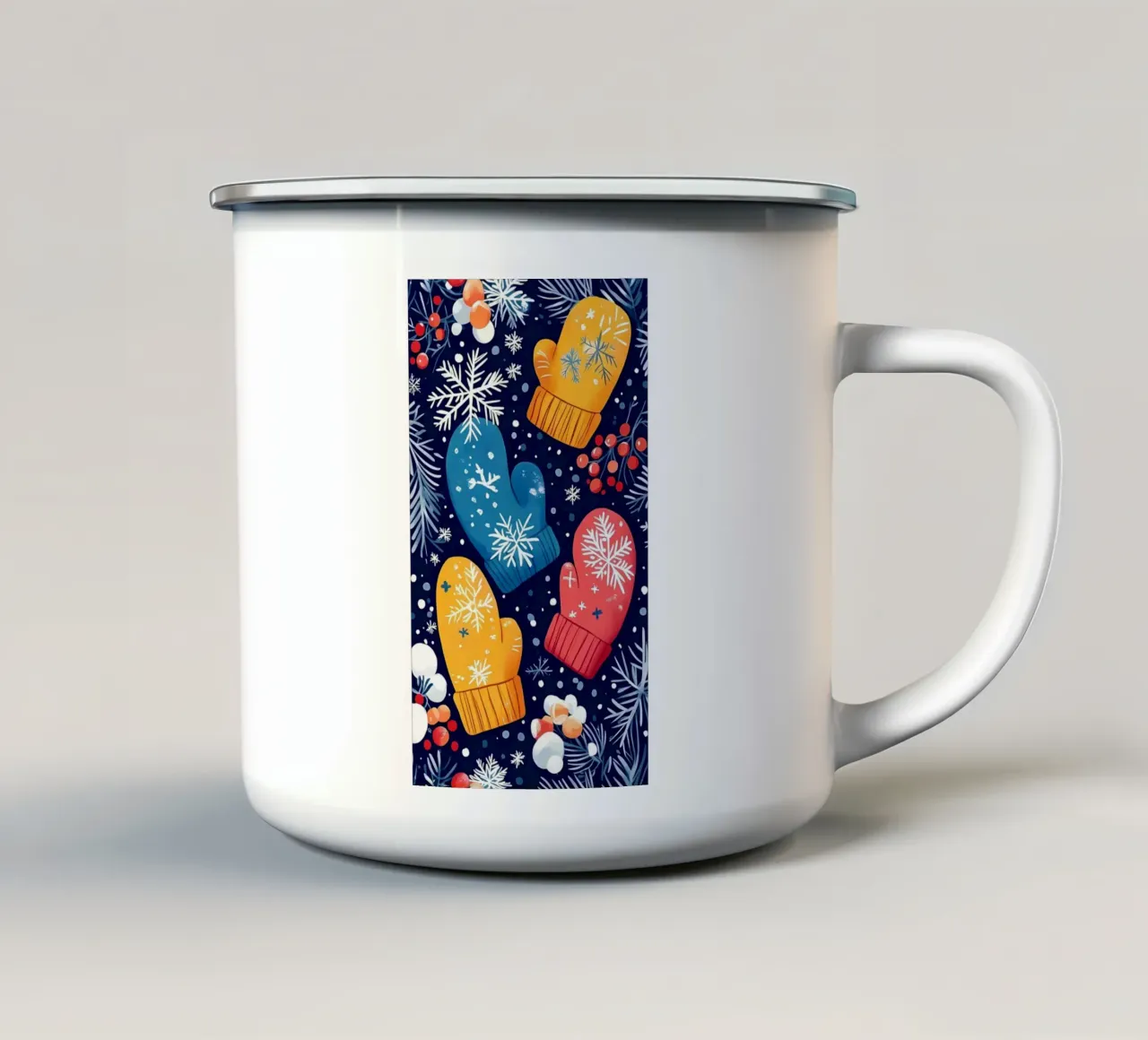 Poster minimalista 214 tazza in smalto da Kadynce