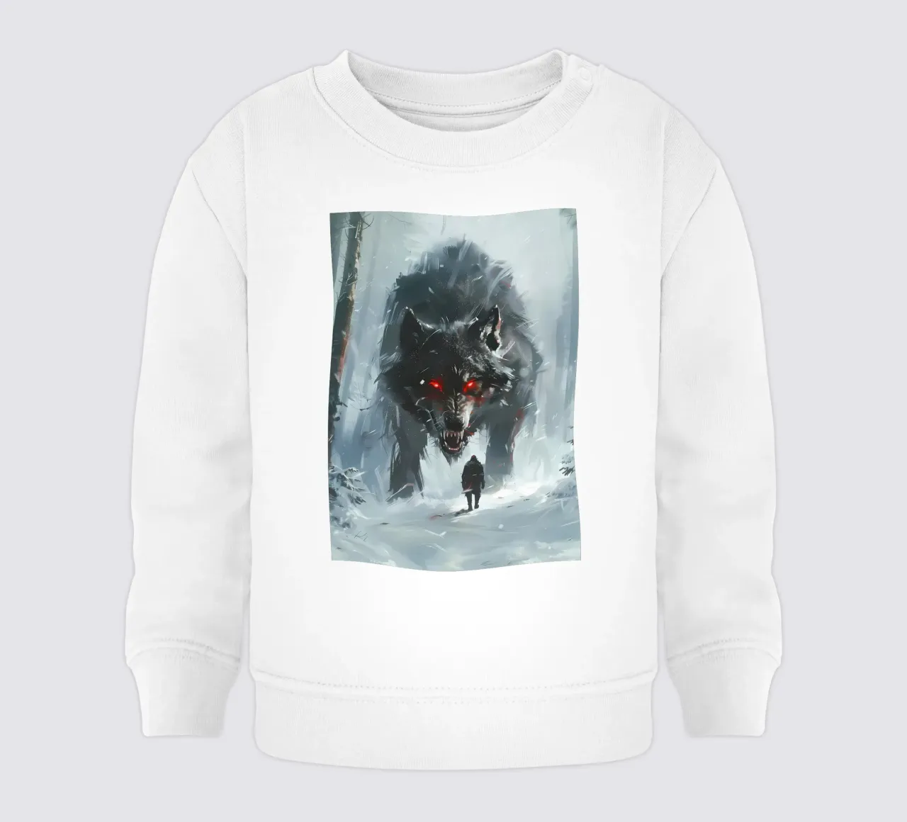 Lupo vichingo Fenrir felpa neonato da Ginnery