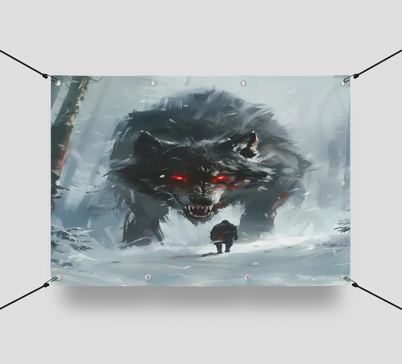 Lupo vichingo Fenrir telo in pvc da Ginnery