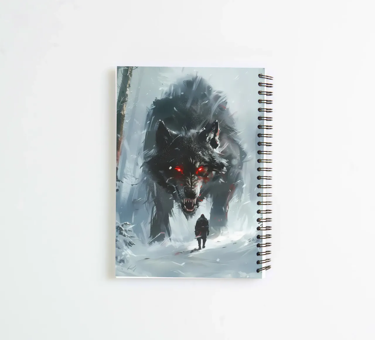 Viking Fenrir Wolf spiral notebook by Ginnery
