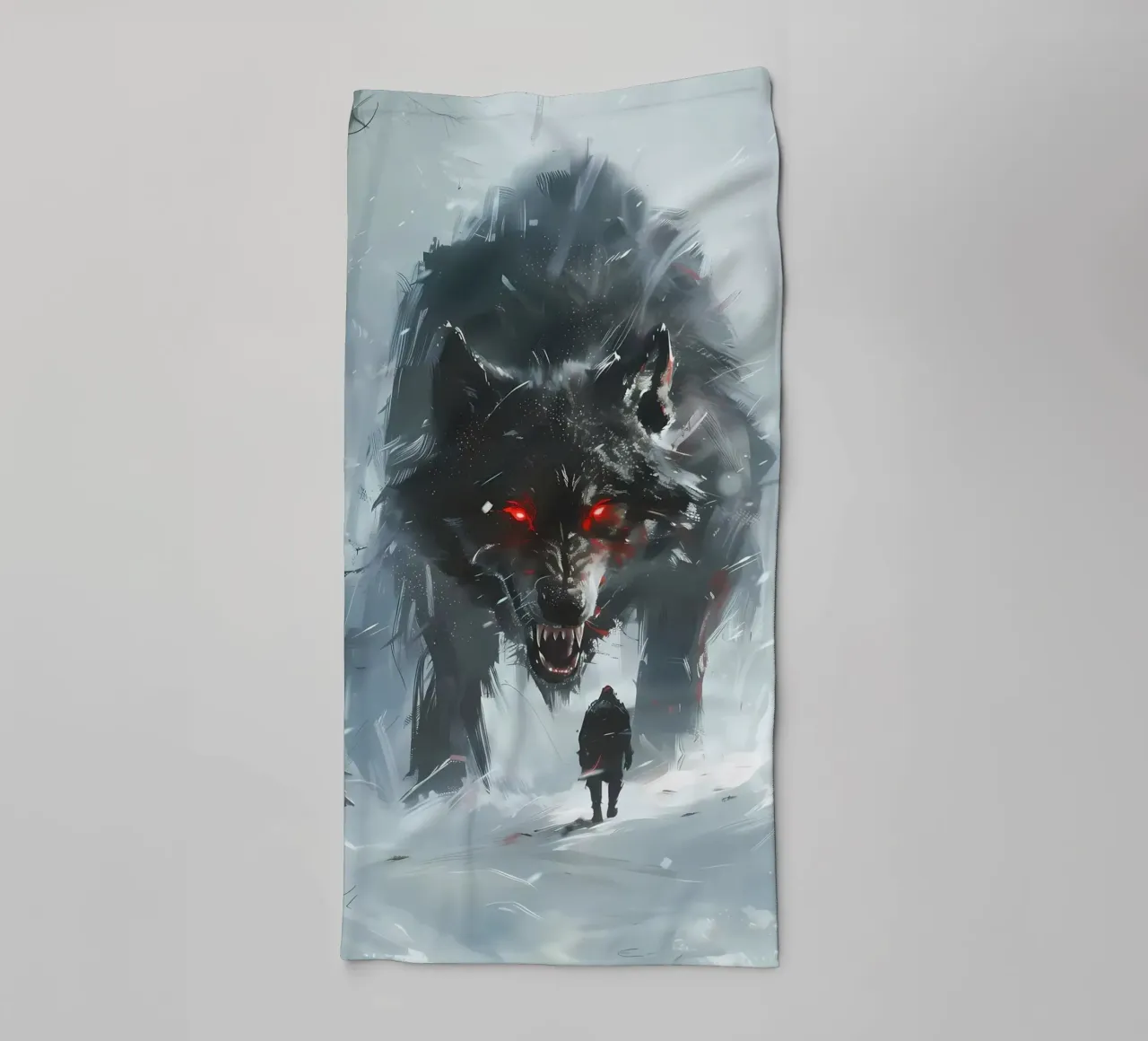 Lupo vichingo Fenrir asciugamano da bagno da Ginnery