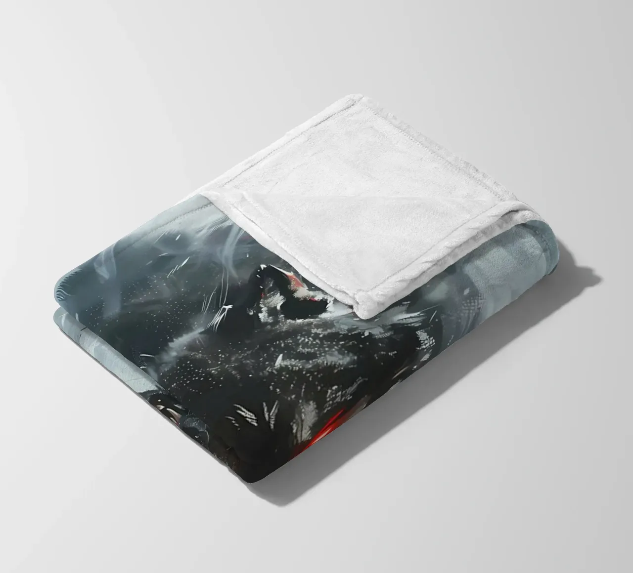 Lupo vichingo Fenrir coperta in pile da Ginnery