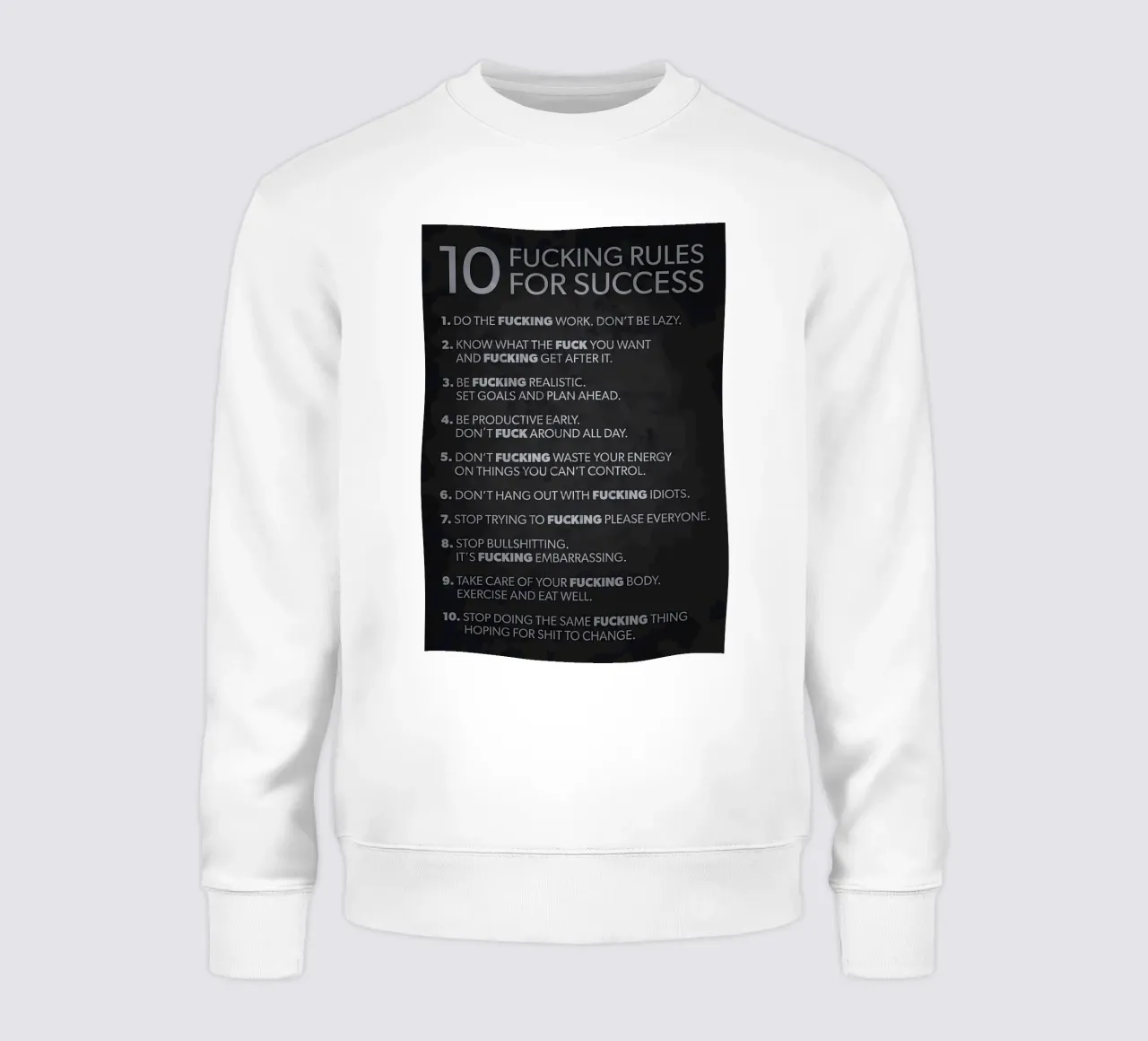 10 reglas para el éxito sudadera de Delaplane