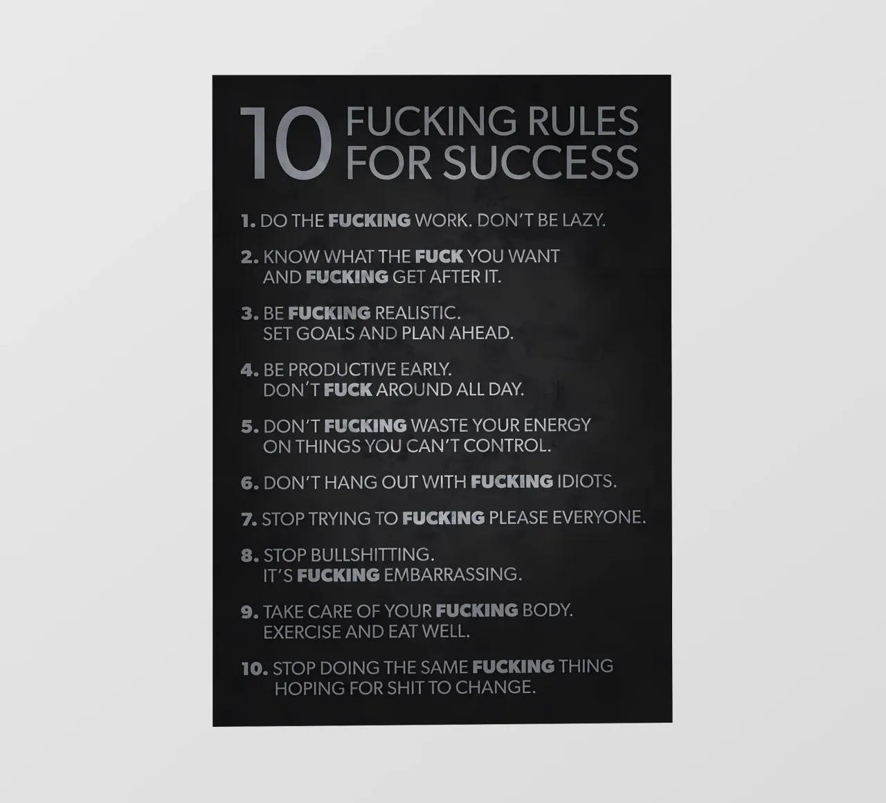 10 regole per il successo pellicola backlit da Delaplane