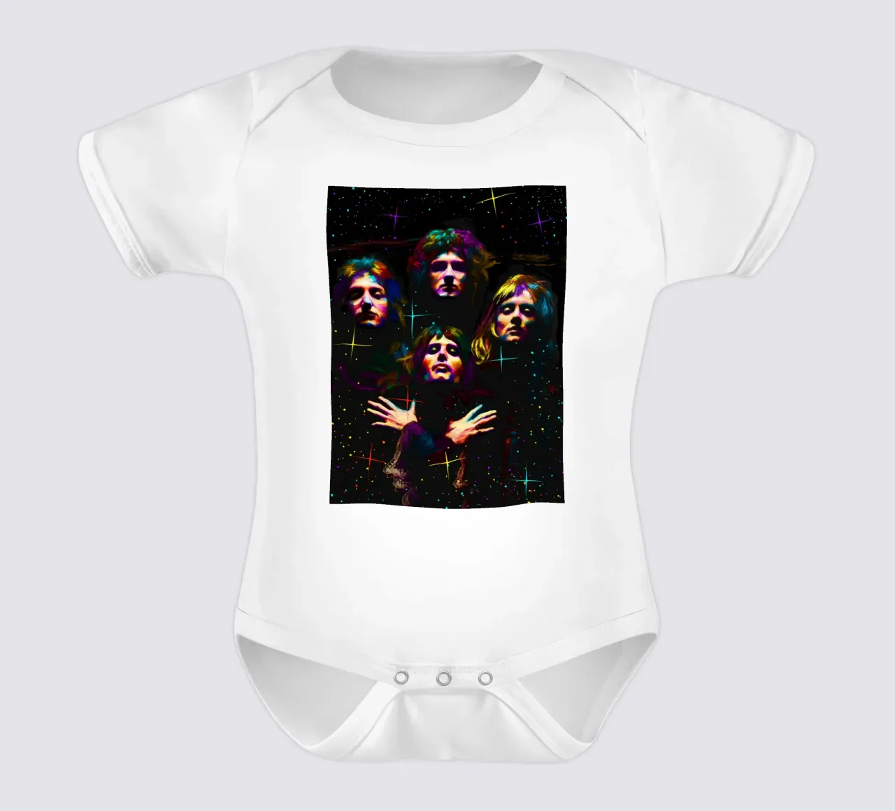 Groupe Queen, pop art coloré body bébé de Hantamrata