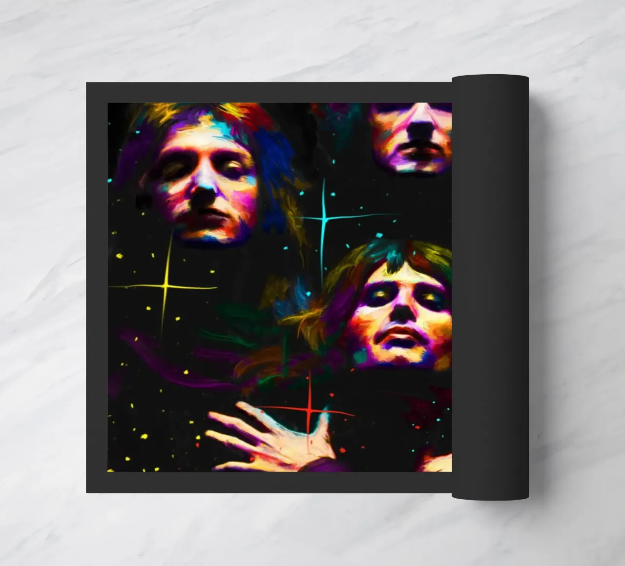 Banda Queen, pop art colorata zerbino da Hantamrata