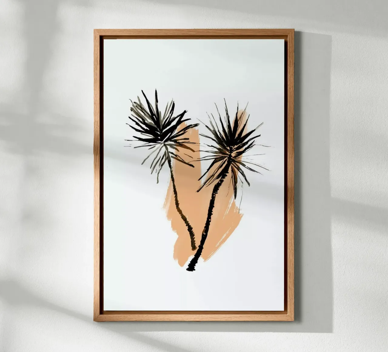 Plants & Colours 1 canvas with Floater frame by Farina Kuklinski