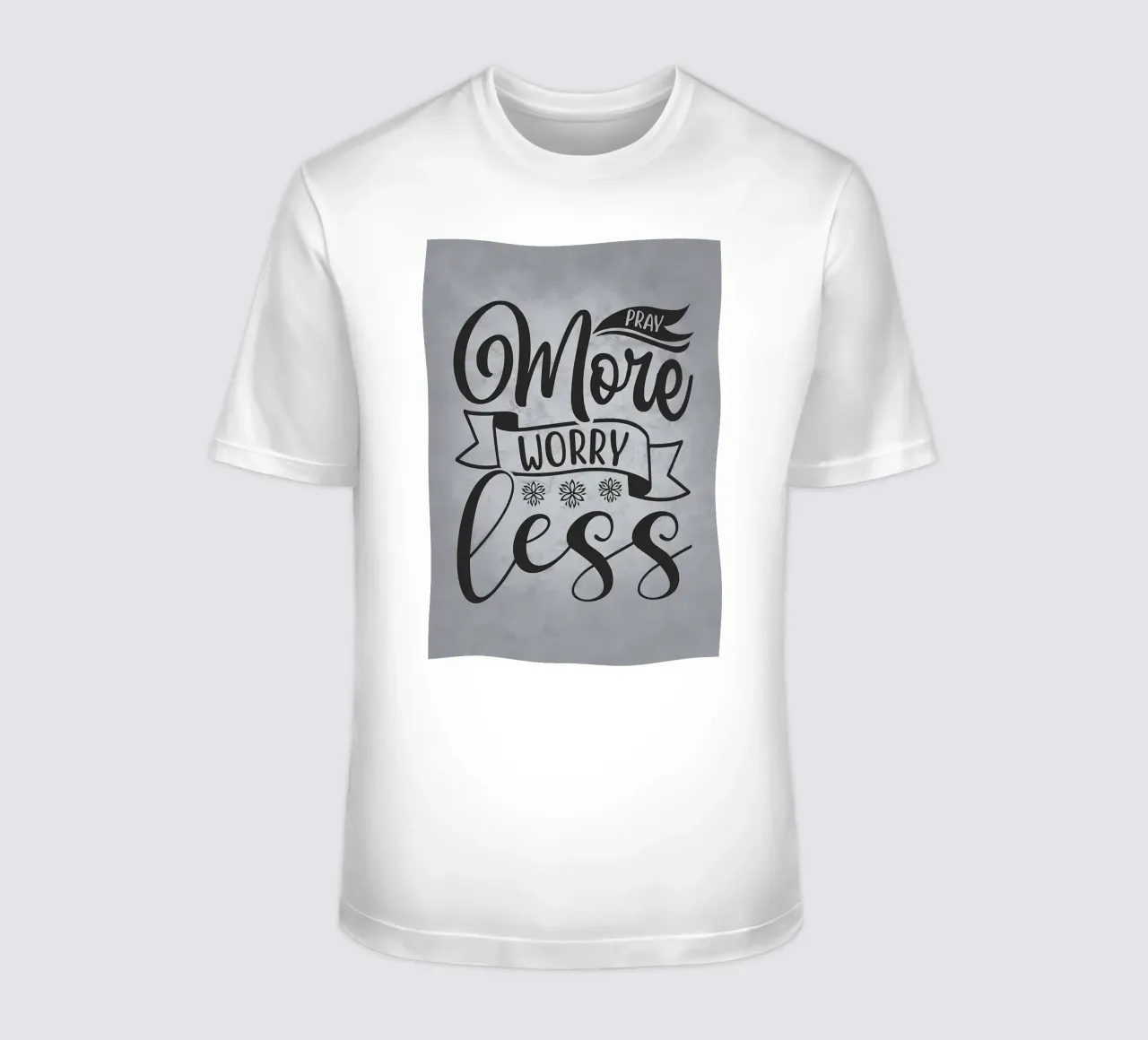 Pregare di più preoccuparsi di meno t-shirt da Farryn