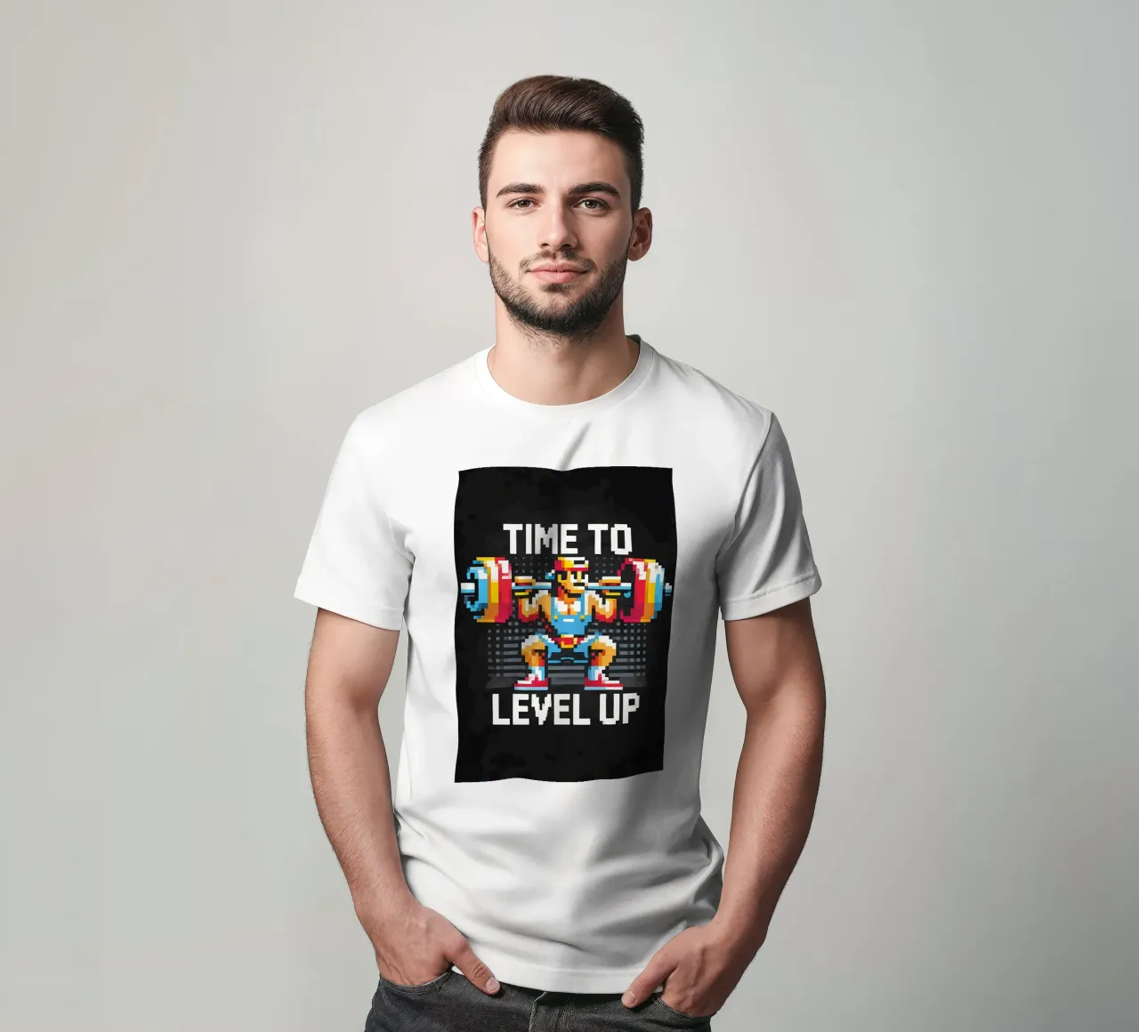 È ora di salire di livello, allenamento Motivazionale per i giocatori t-shirt da Delaplane