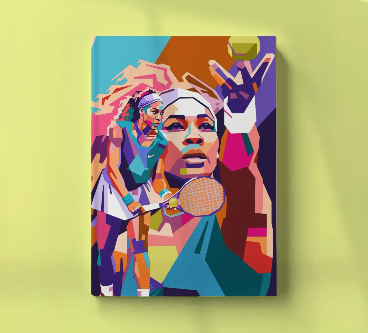 Serena Williams sur le style artistique de la WPAP carnet de notes de Hantamrata