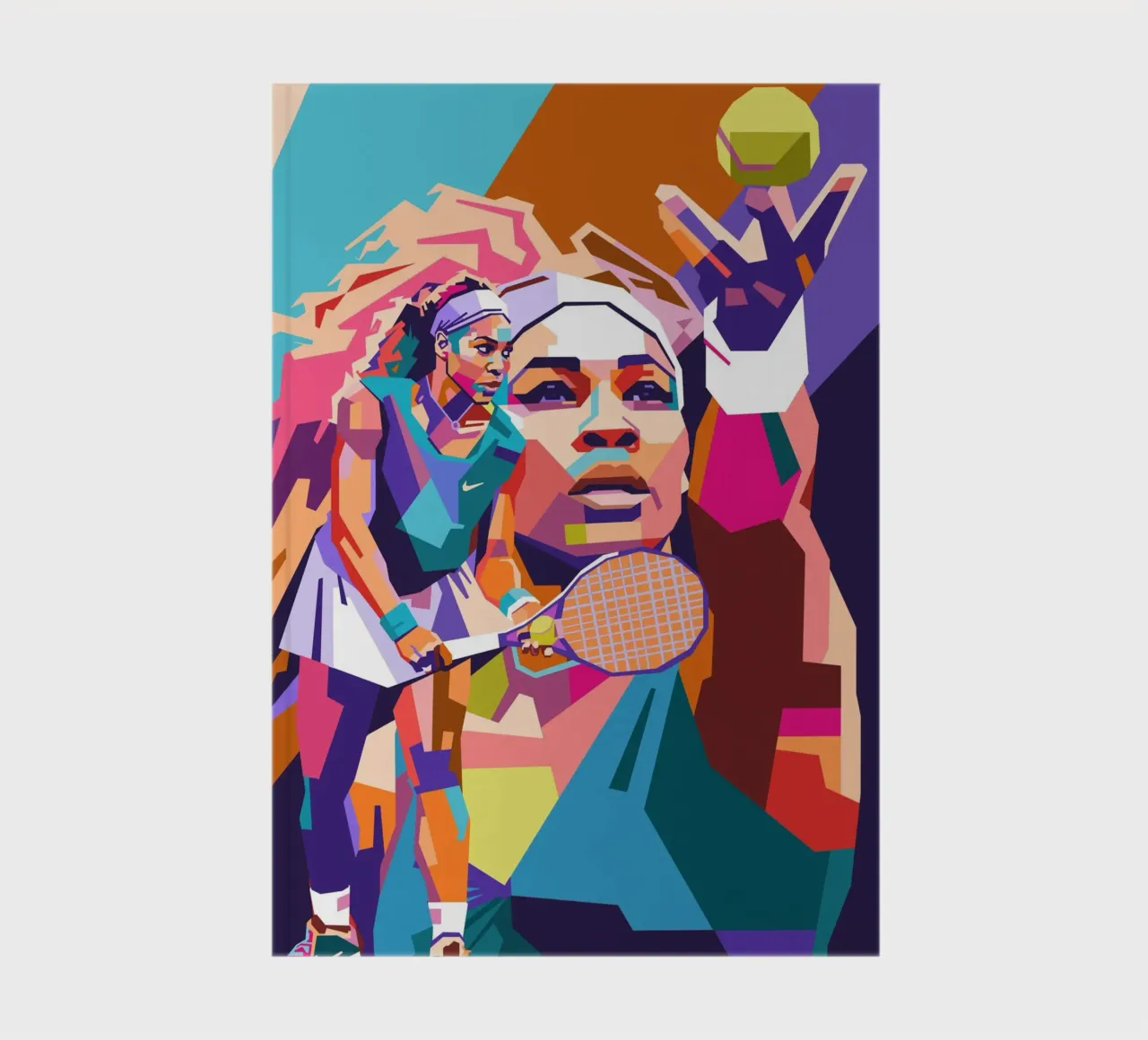 Serena Williams sur le style artistique de la WPAP carnet de notes de Hantamrata