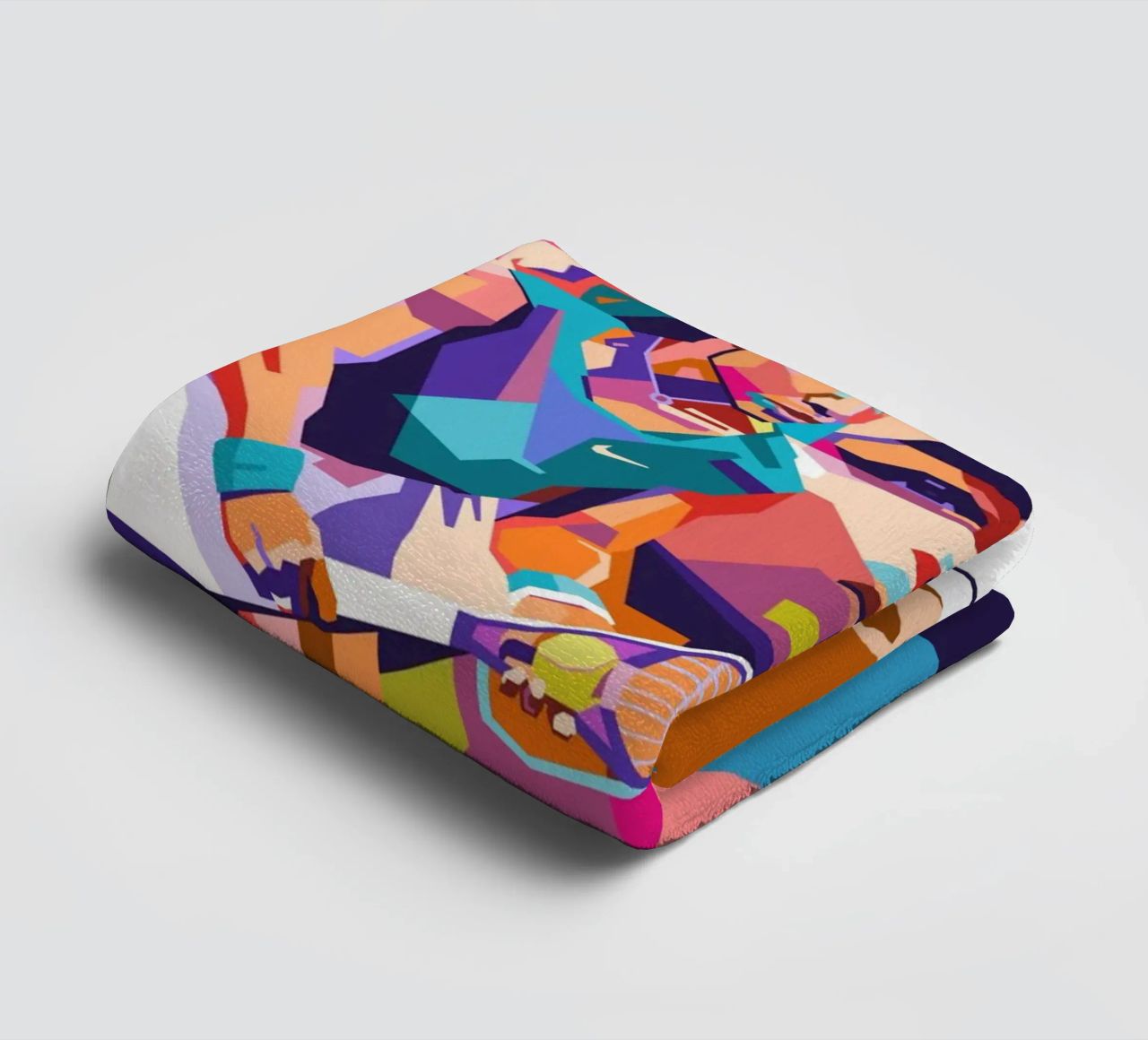 Serena Williams on WPAP art style towel by Hantamrata