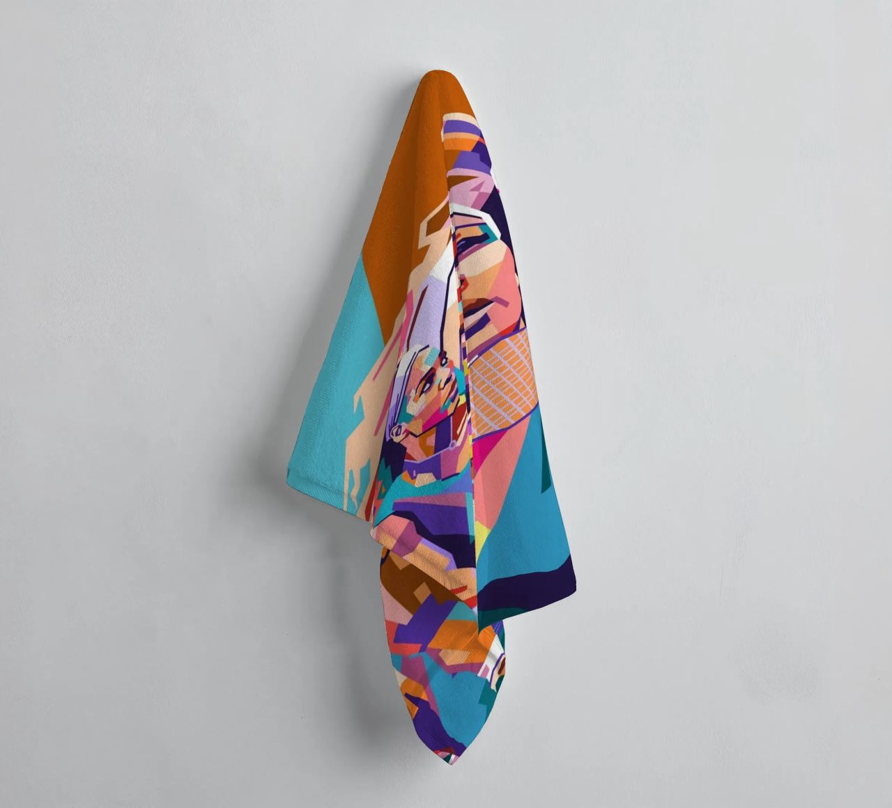 Serena Williams on WPAP art style towel by Hantamrata