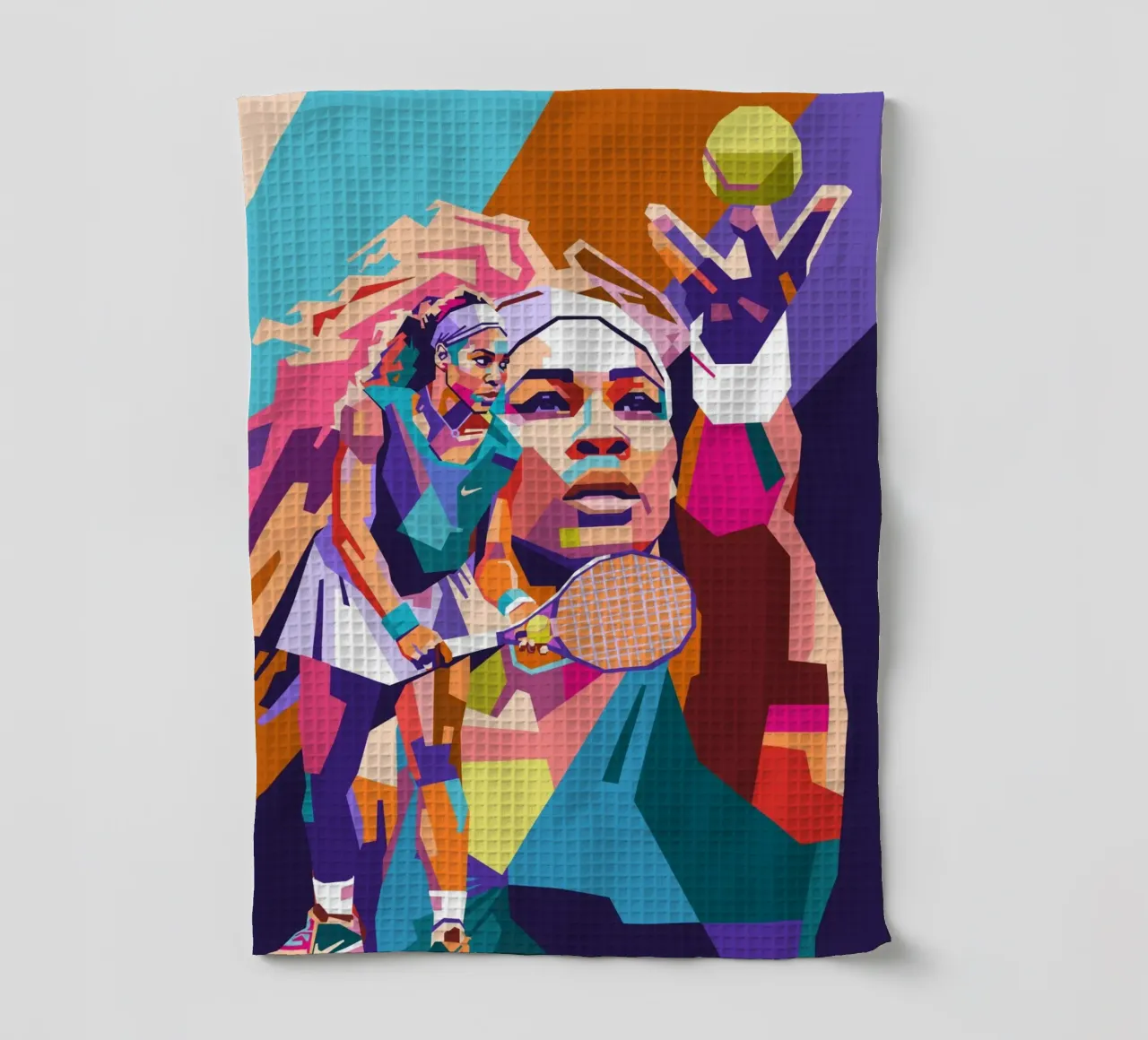 Serena Williams sullo stile artistico di WPAP canovaccio da cucina da Hantamrata