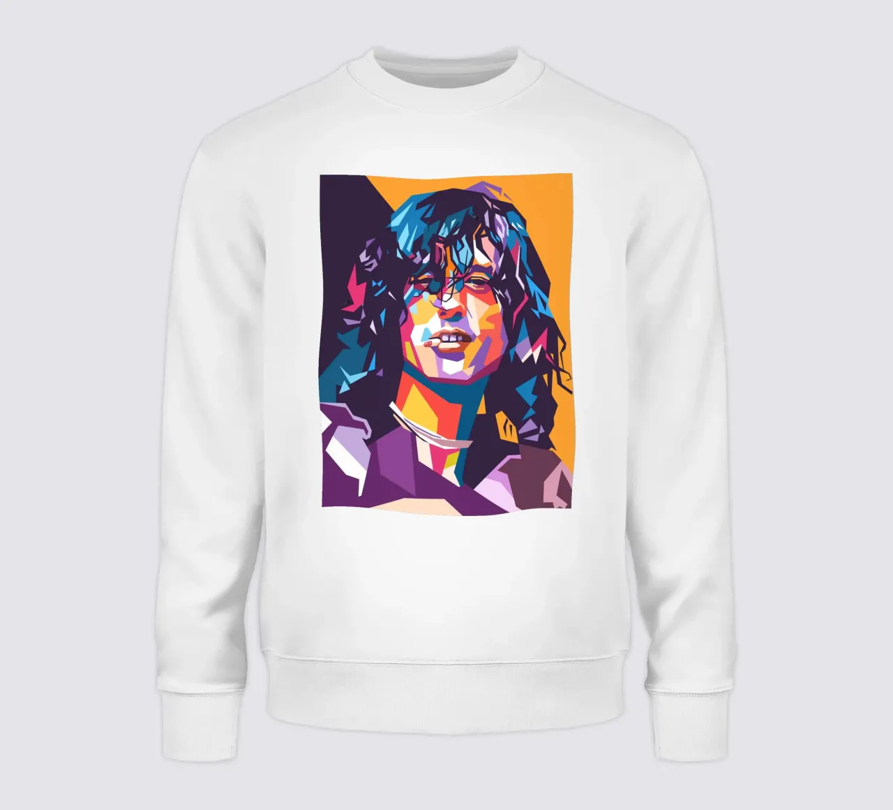 Jimmy Page sullo stile artistico di WPAP felpa da Hantamrata