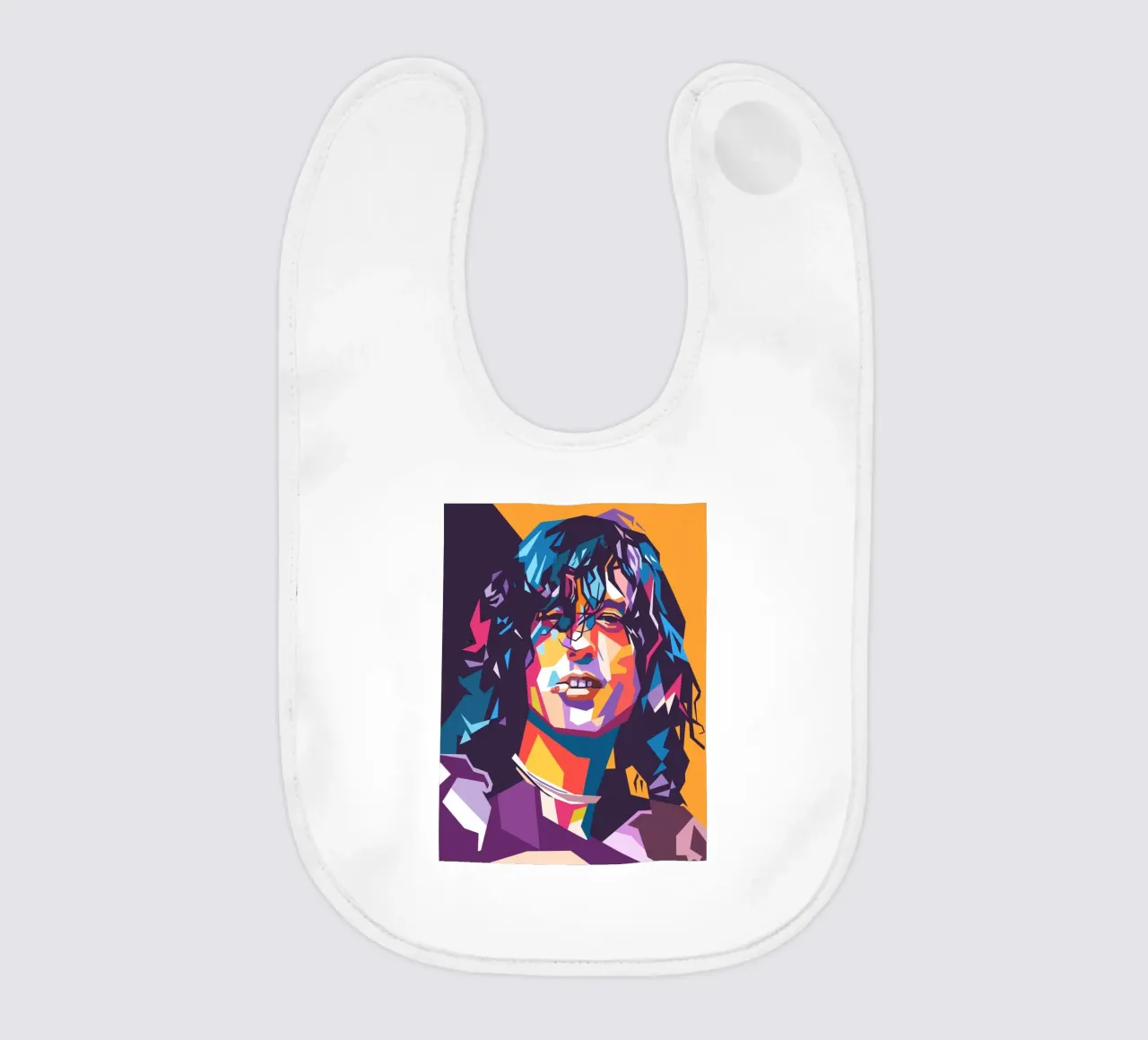 Jimmy Page sullo stile artistico di WPAP bavaglino da Hantamrata