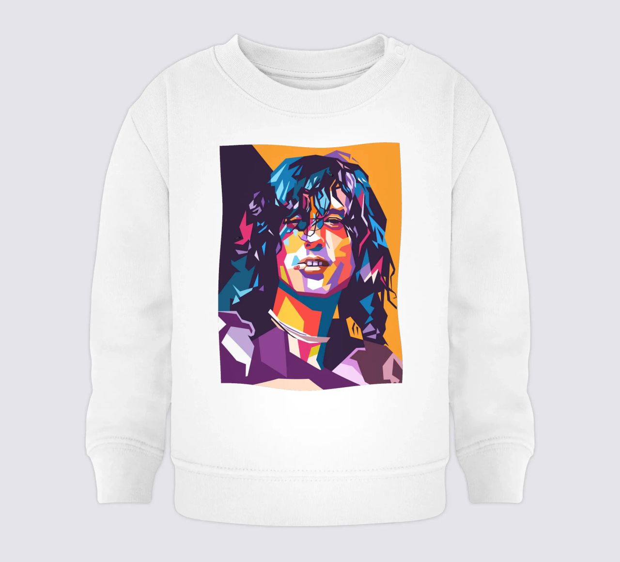 Jimmy Page sullo stile artistico di WPAP felpa neonato da Hantamrata