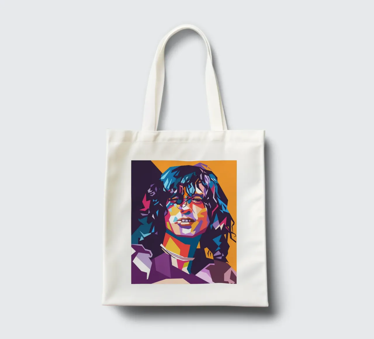 Jimmy Page sullo stile artistico di WPAP borsa in juta da Hantamrata