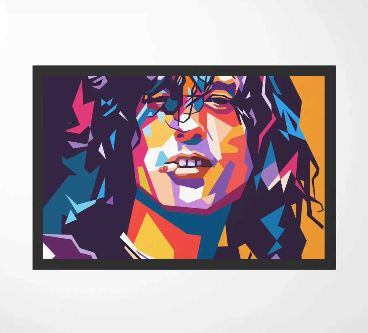 Jimmy Page sullo stile artistico di WPAP zerbino da Hantamrata