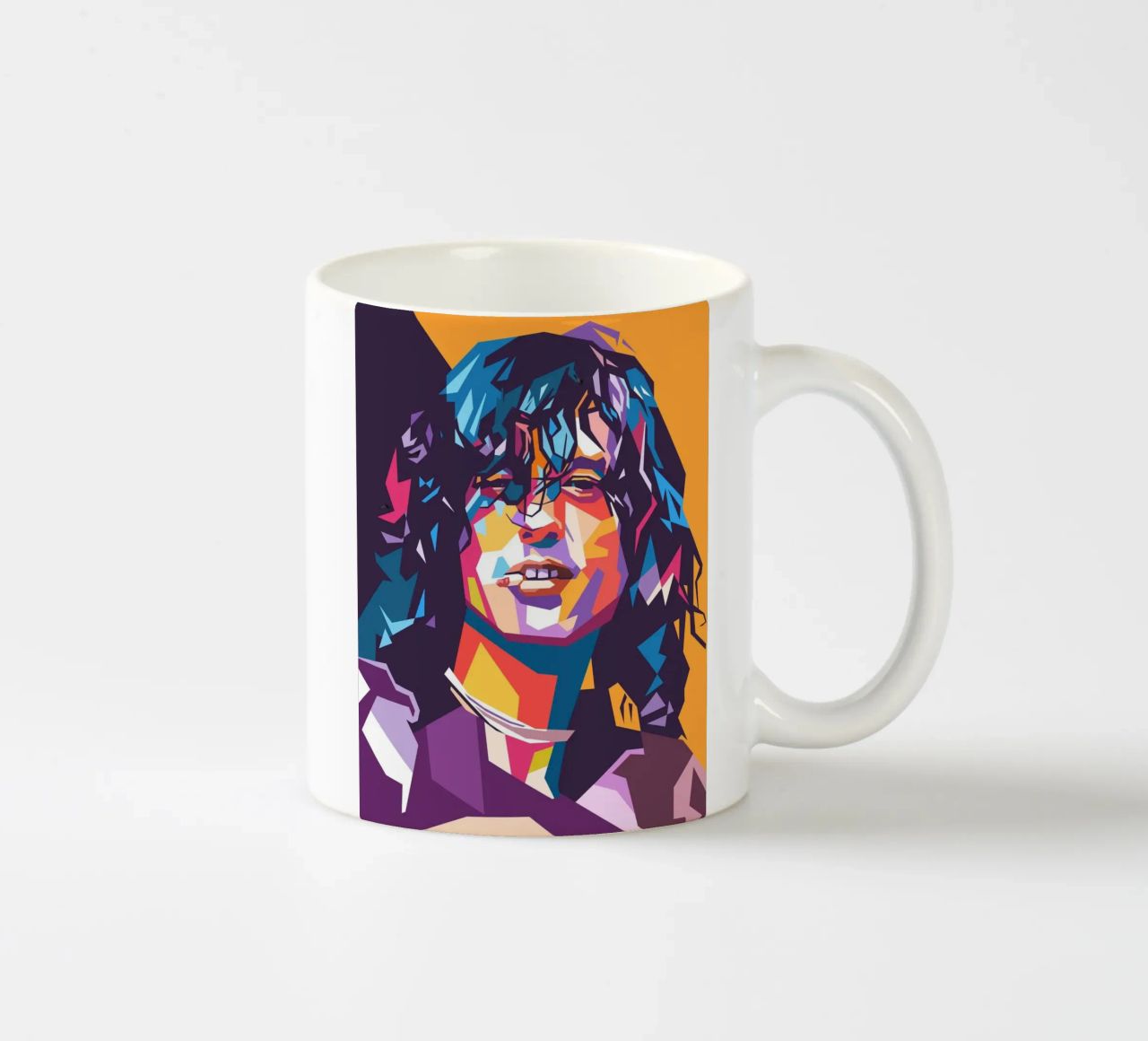 Jimmy Page sullo stile artistico di WPAP tazza in ceramica da Hantamrata