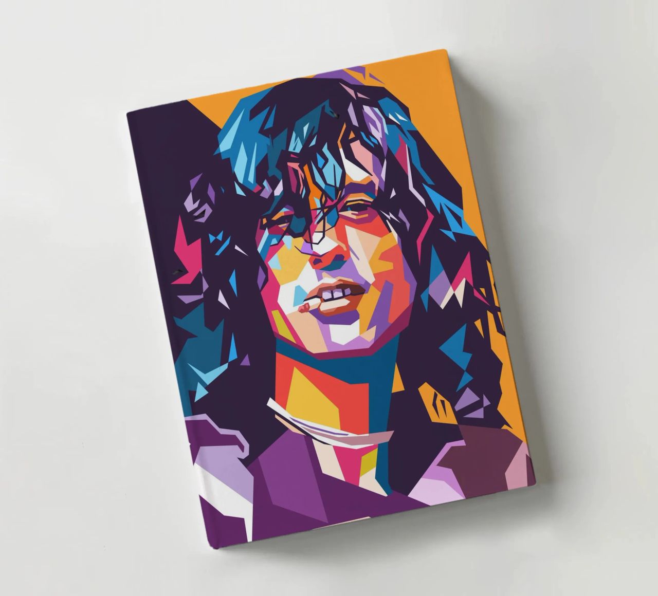 Jimmy Page on WPAP art style notebook by Hantamrata