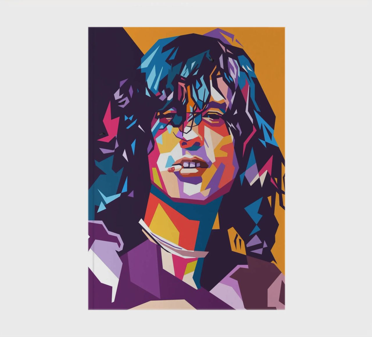 Jimmy Page on WPAP art style notebook by Hantamrata