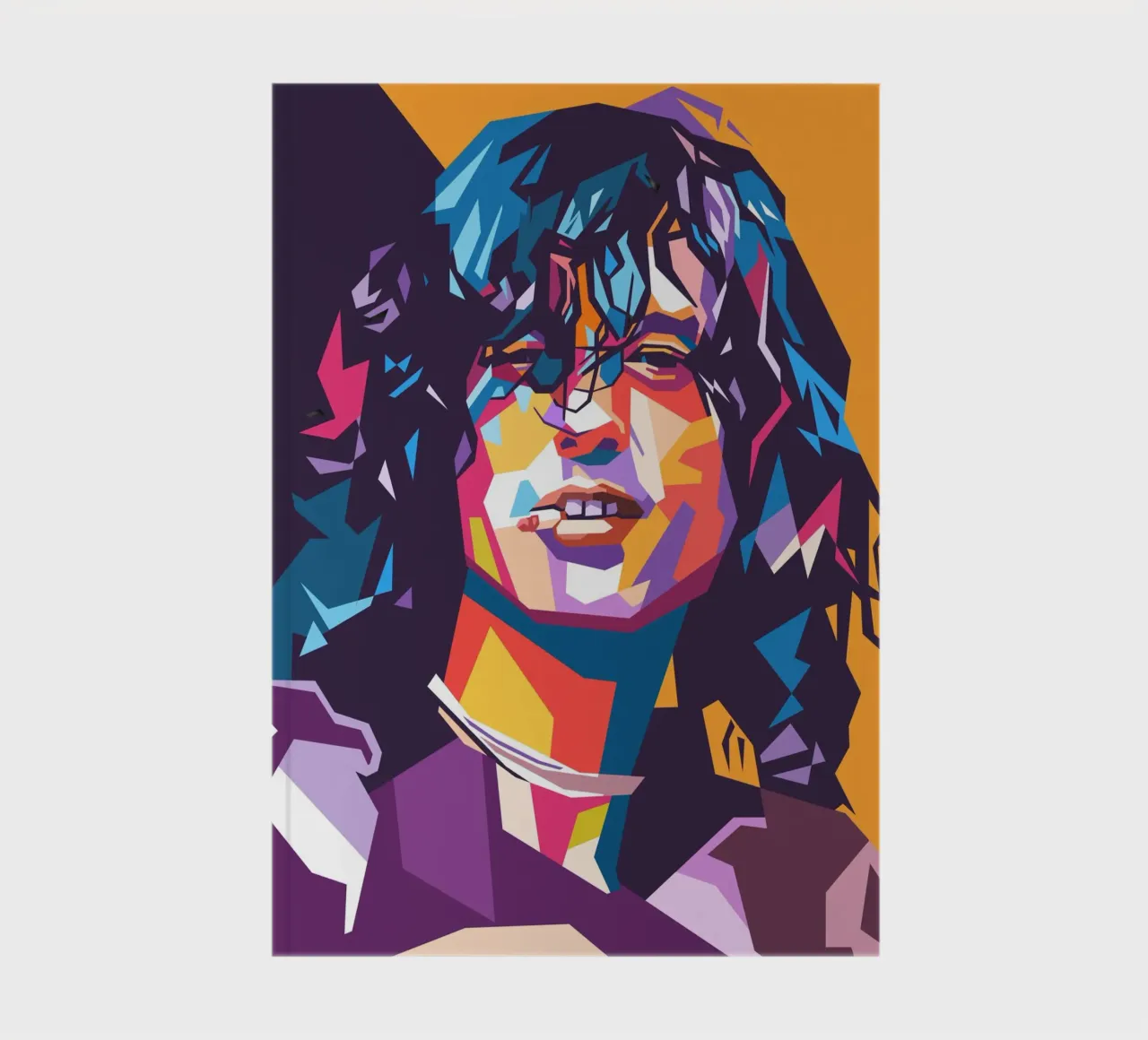 Jimmy Page sur le style artistique de WPAP carnet de notes de Hantamrata