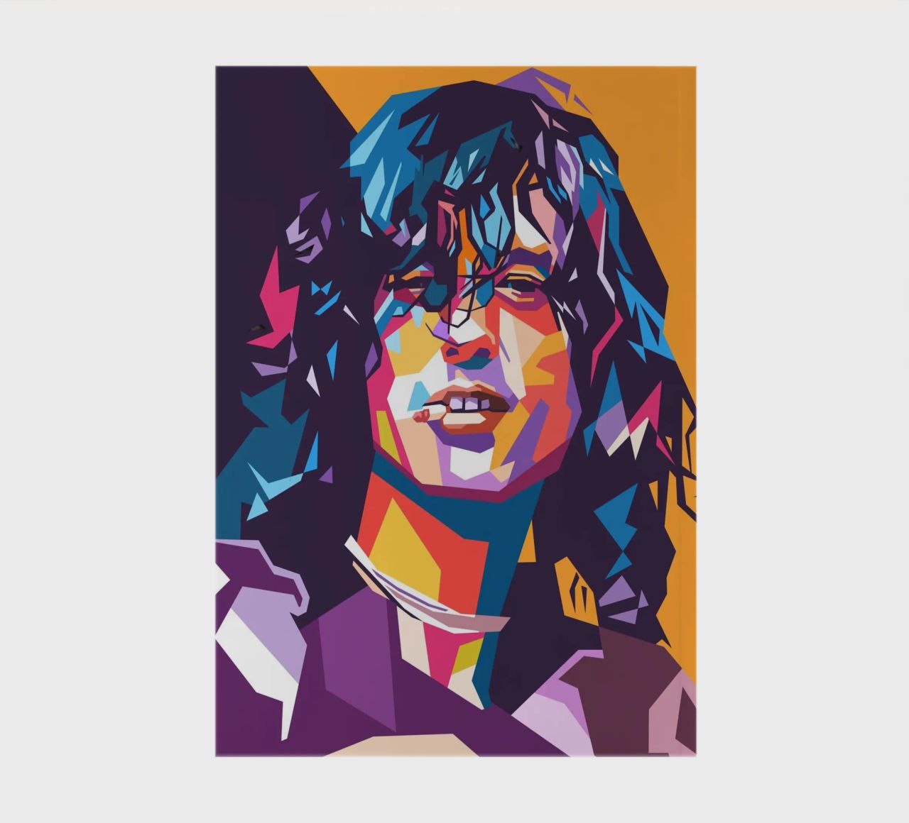 Jimmy Page on WPAP art style notebook by Hantamrata