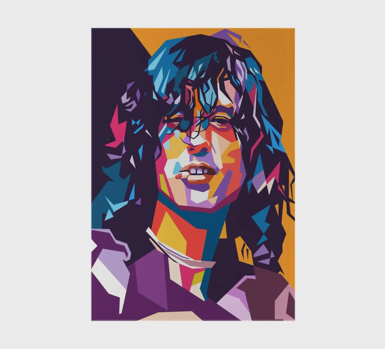 Jimmy Page sur le style artistique de WPAP carnet de notes de Hantamrata