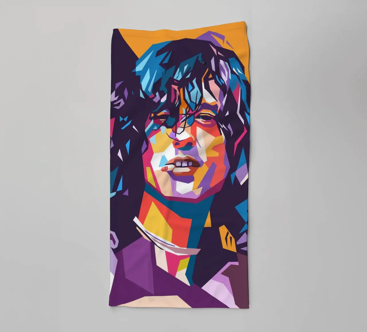 Jimmy Page sur le style artistique de WPAP serviette de bain de Hantamrata