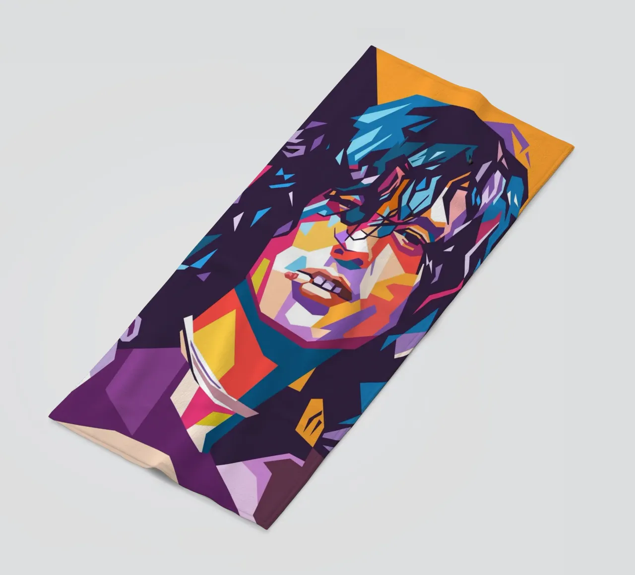 Jimmy Page sullo stile artistico di WPAP telo mare da Hantamrata