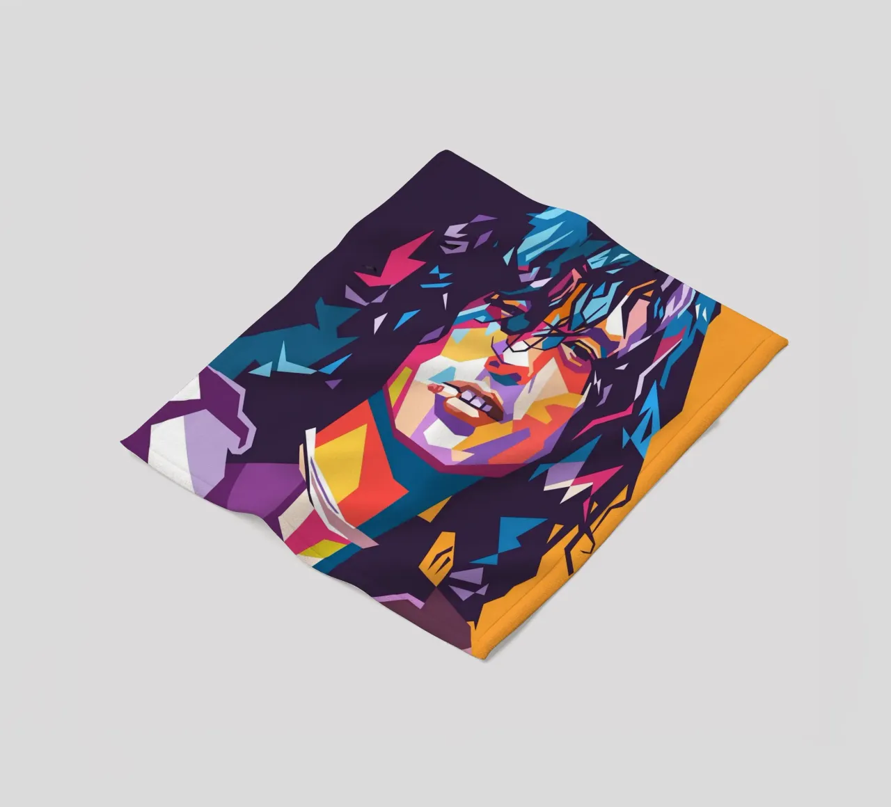 Jimmy Page sullo stile artistico di WPAP coperta in pile da Hantamrata