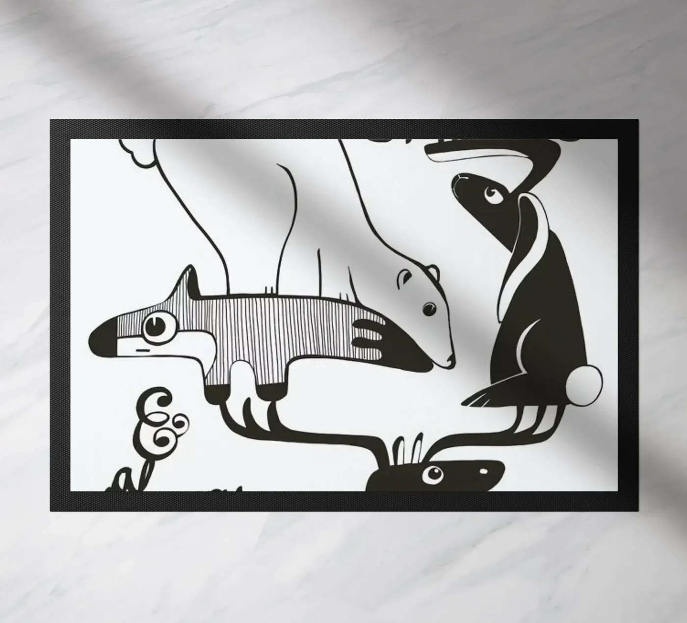 Pyramide doormat by Sabrina Ziegenhorn