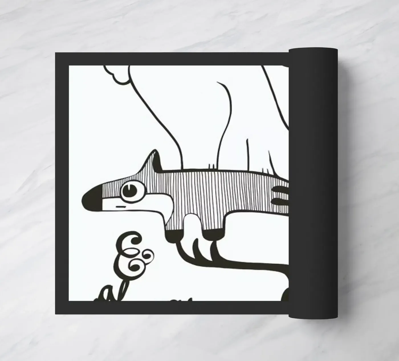 Pyramide doormat by Sabrina Ziegenhorn