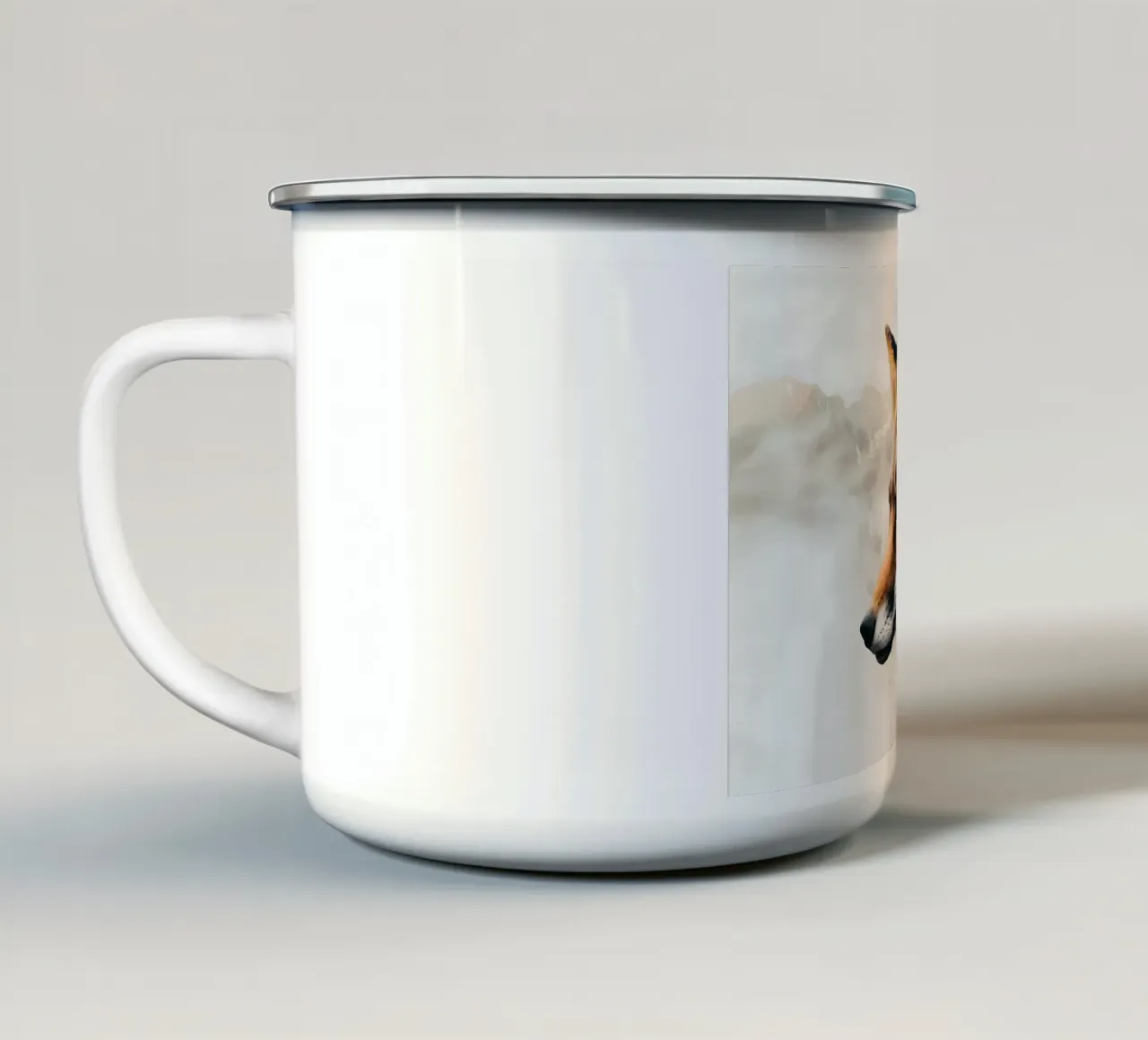 Volpe Natura tazza in smalto da Ginnery