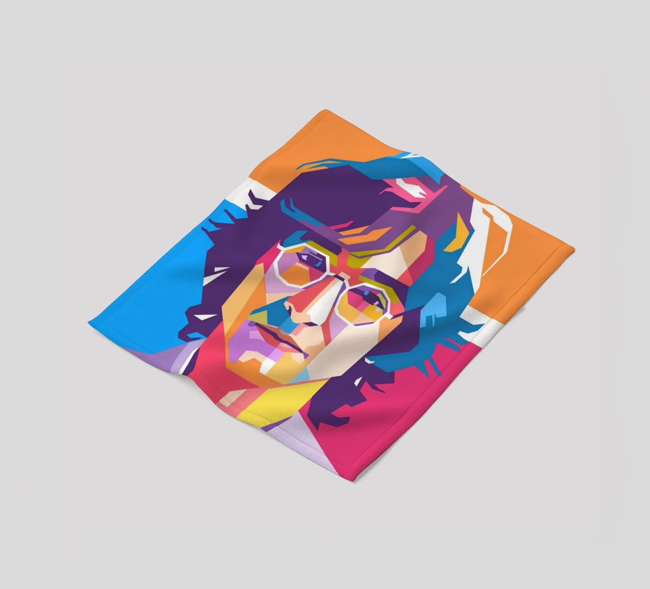 John Lennon sullo stile artistico di WPAP coperta in pile da Hantamrata