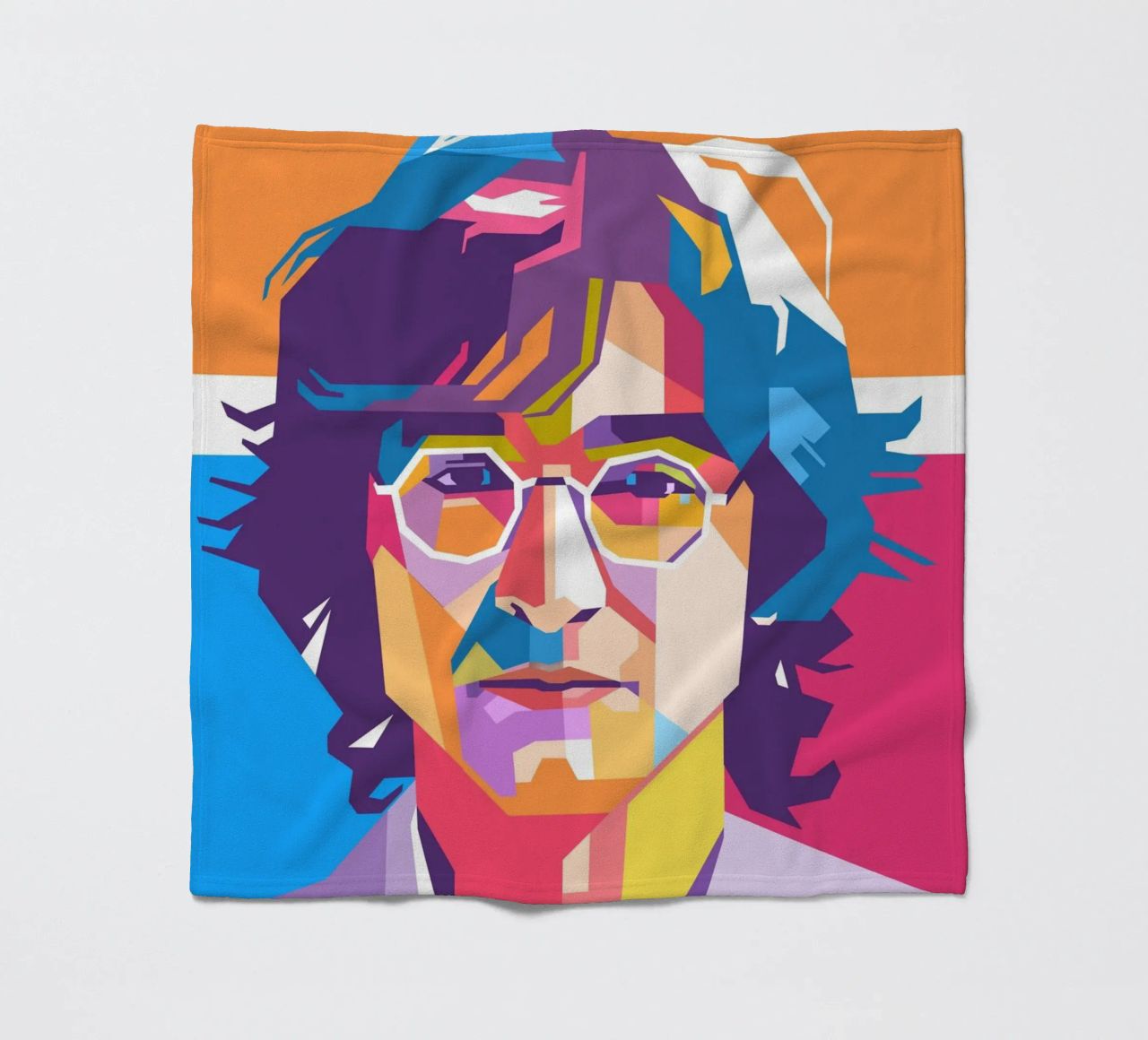 John Lennon sullo stile artistico di WPAP coperta in pile da Hantamrata