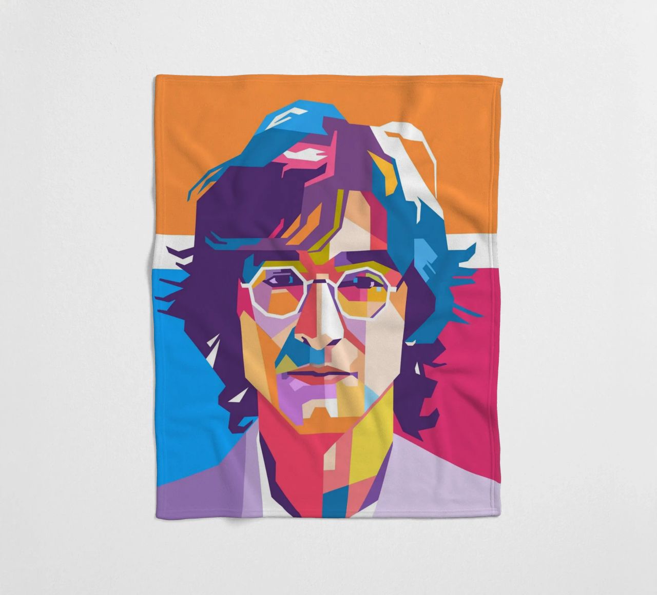 John Lennon sullo stile artistico di WPAP coperta in pile da Hantamrata
