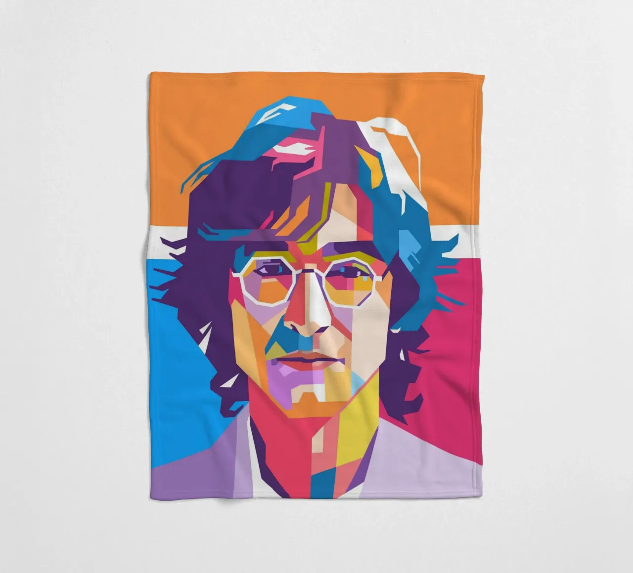 John Lennon sullo stile artistico di WPAP coperta in pile da Hantamrata