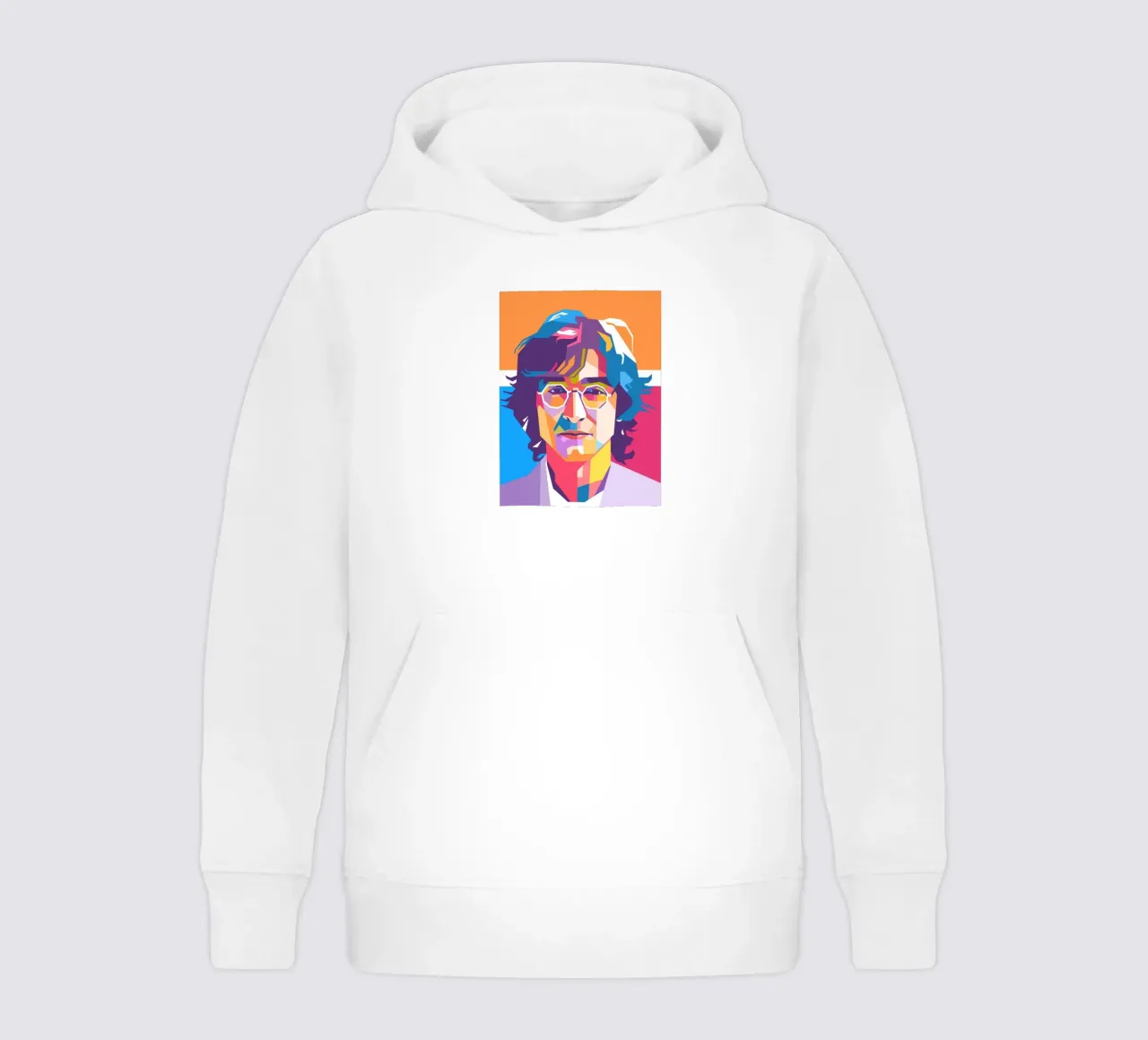 John Lennon sullo stile artistico di WPAP felpa bambino con cappuccio da Hantamrata