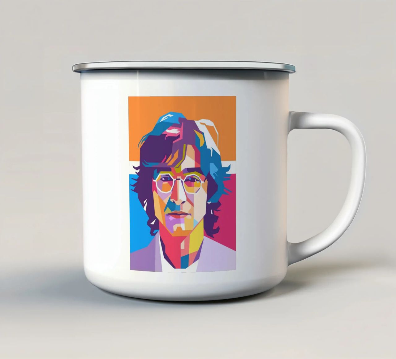 John Lennon sullo stile artistico di WPAP tazza in smalto da Hantamrata