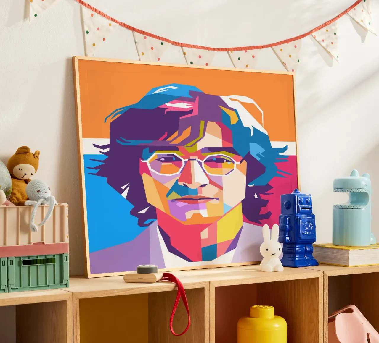 John Lennon sullo stile artistico di WPAP poster da Hantamrata